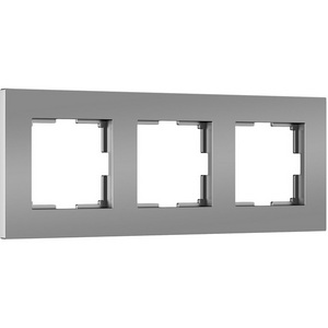 Изображение товара Рамка на 3 поста (серебро софт) Werkel W0032965 (a062815)