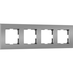 Изображение товара Рамка на 4 поста (серебро софт) Werkel W0042965 (a062817)