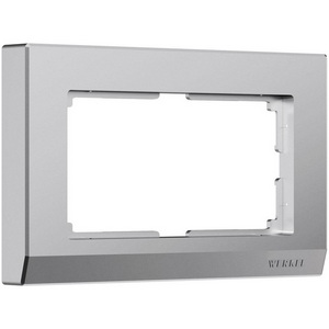 Изображение товара Рамка для двойной розетки (серебряный матовый) Werkel W0081865 (a063458)