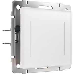 Изображение товара Сенсорный выключатель двухклавишный встраиваемый с подсветкой (белый) Werkel W4522001 (a063598)