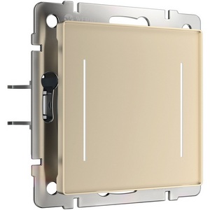 Изображение товара Сенсорный выключатель двухклавишный встраиваемый с подсветкой (шампань) Werkel W4522011 (a063604)