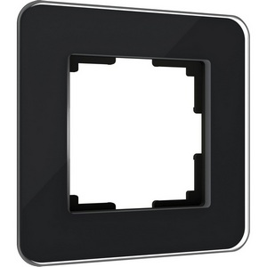 Изображение товара Рамка на 1 пост (черный, стекло) Werkel W0012448 (a063819)