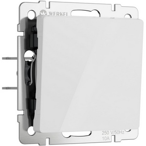Изображение товара Выключатель встраиваемый одноклавишный (белый акрил) Werkel W1110041 (a063996)