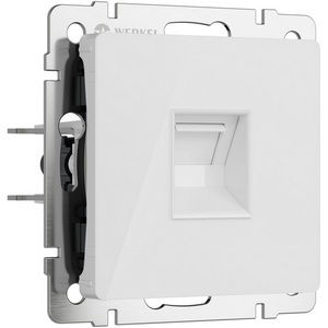 Изображение товара Розетка встраиваемая Ethernet RJ-45 (белый акрил) Werkel W1181041 (a064017)