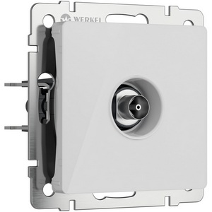 Изображение товара ТВ-розетка встраиваемая оконечная (белый акрил) Werkel W1183041 (a064018)