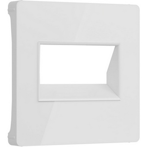 Изображение товара Накладка для двойной розетки Еthernet RJ-45 (белый акрил) Werkel W1191141 (a064026)