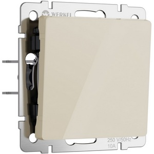 Изображение товара Выключатель встраиваемый одноклавишный (айвори акрил) Werkel W1110043 (a064052)