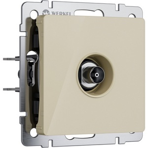 Изображение товара ТВ-розетка встраиваемая оконечная (айвори акрил) Werkel W1183043 (a064065)