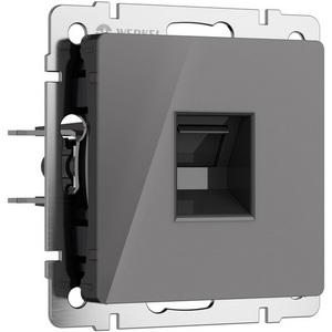 Изображение товара Розетка встраиваемая Ethernet RJ-45 (графит акрил) Werkel W1181044 (a064095)