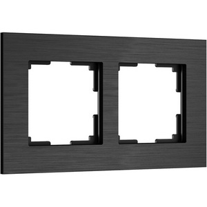 Изображение товара Рамка на 2 поста (черный алюминий) Werkel W0023508 (a066330)