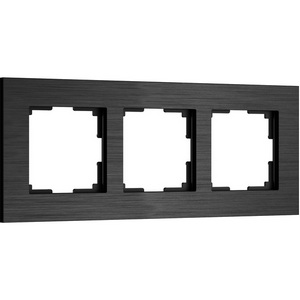 Изображение товара Рамка на 3 поста (черный алюминий) Werkel W0033508 (a066331)