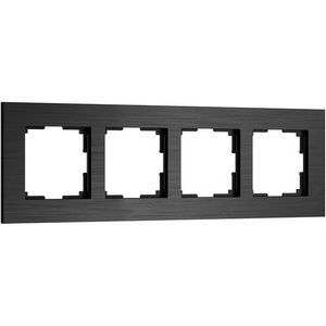 Изображение товара Рамка на 4 поста (черный алюминий) Werkel W0043508 (a066332)