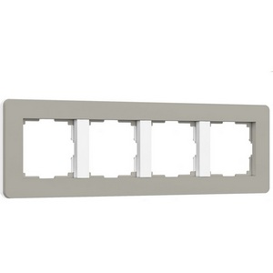Изображение товара Рамка на 4 поста (дымчатый/белый, soft-touch) Werkel W0043067 (a067264)