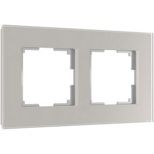 Изображение товара Рамка на 2 поста (дымчатый, стекло soft-touch) Werkel W0023117 (a067415)
