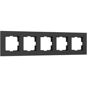 Изображение товара Рамка на 5 постов (черный софт) Werkel W0052908 (a067785)