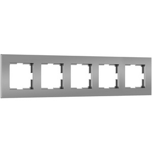 Изображение товара Рамка на 5 постов (серебро софт) Werkel W0052965 (a067789)