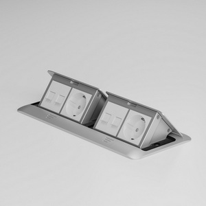 Изображение товара Выдвижной блок на 8 модулей (серебряный) встраиваемый IP40 Werkel W8078065 (a069367)