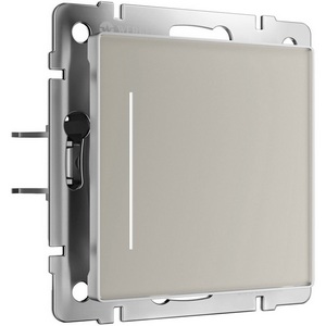 Изображение товара Сенсорный выключатель одноклавишный с подсветкой (дымчатый) Werkel W4512014