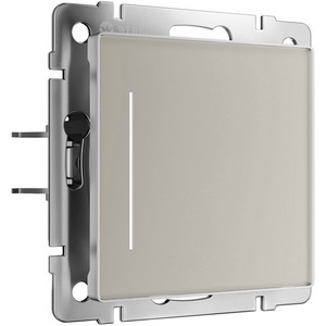 Изображение товара Умный сенсорный выключатель одноклавишный с подсветкой (дымчатый) Wi-Fi Werkel W4513641