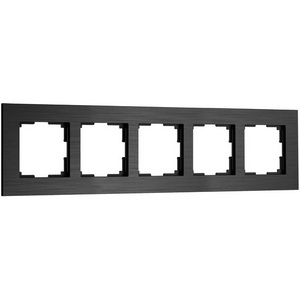 Изображение товара Рамка на 5 постов (черный алюминий) Werkel W0053508