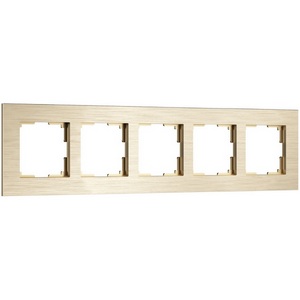 Изображение товара Рамка на 5 постов (шампань) Werkel W0053511