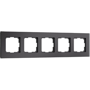 Изображение товара Рамка на 5 постов (черный) Werkel W0053108
