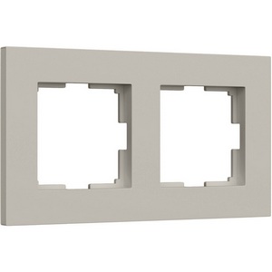 Изображение товара Рамка на 2 поста Slab (дымчатый софт) Werkel W0022917 (a071621)