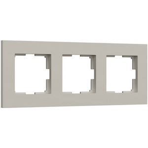 Изображение товара Рамка на 3 поста Slab (дымчатый софт) Werkel W0032917 (a071626)