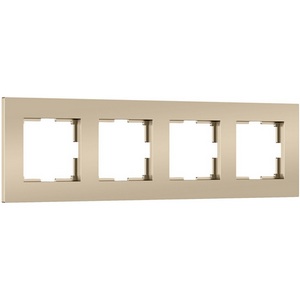 Изображение товара Рамка на 4 поста Slab (шампань софт) Werkel W0042911 (a071627)