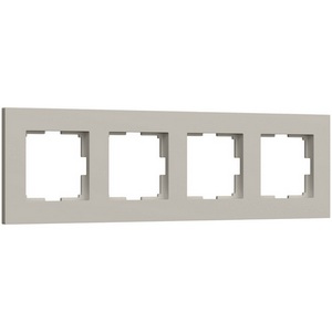 Изображение товара Рамка на 4 поста Slab (дымчатый софт) Werkel W0042917 (a071628)