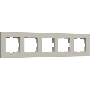 Изображение товара Рамка на 5 постов Slab (дымчатый софт) Werkel W0052917 (a071630)