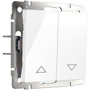 Изображение товара Выключатель встраиваемый двухклавишный жалюзи (белый) Werkel W1124501 (a051132)