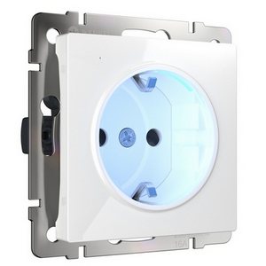 Изображение товара Розетка встраиваемая с подсветкой (белый) Werkel W1171401 (a051125)
