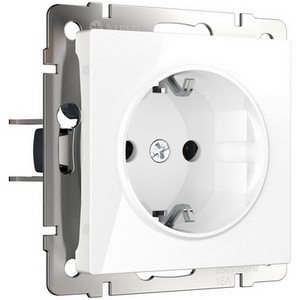 Изображение товара Розетка встраиваемая с заземлением (белый) Werkel W1171001 (a051127)