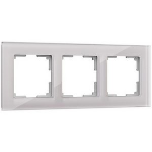 Изображение товара Рамка на 3 поста Favorit (дымчатый,стекло) Werkel W0031117 (a050896)