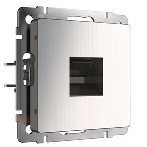 Изображение товара Розетка встраиваемая Ethernet RJ-45 (глянцевый никель) Werkel W1181002 (a051079)