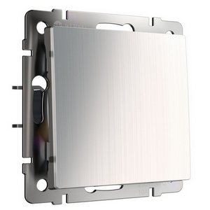 Изображение товара Выключатель встраиваемый одноклавишный (глянцевый никель) Werkel W1110002 (a051082)