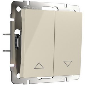 Изображение товара Выключатель встраиваемый жалюзи (слоновая кость) Werkel W1124503 (a051474)