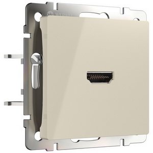 Изображение товара Розетка встраиваемая HDMI (слоновая кость) Werkel W1186003 (a051487)