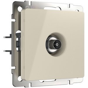 Изображение товара ТВ-розетка встраиваемая оконечная (слоновая кость) Werkel W1183003 (a051494)