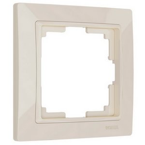 Изображение товара Рамка на 1 пост Snabb basic (слоновая кость) Werkel W0012003 (a051297)