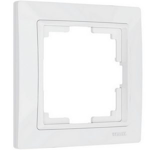 Изображение товара Рамка на 1 пост Snabb basic (белый) Werkel W0012001 (a051303)