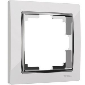 Изображение товара Рамка на 1 пост Snabb (белый/хром) Werkel W0011901 (a051657)