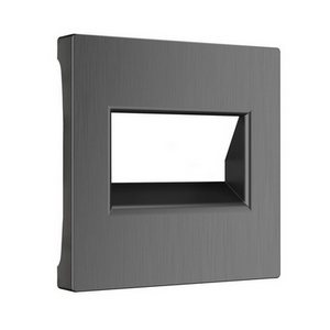 Изображение товара Накладка для двойной розетки Еthernet RJ-45 (графит рифленый) Werkel W1191104 (a050741)