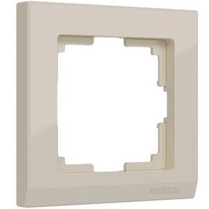 Изображение товара Рамка на 1 пост Stark (слоновая кость) Werkel W0011803 (a050918)