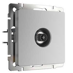 Изображение товара ТВ-розетка встраиваемая проходная (серебряный) (a051517) Werkel механизмы серебряные W1184006