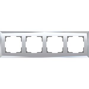 Изображение товара Рамка на 4 поста Diamant (зеркальный) Werkel W0041220 (a051018)