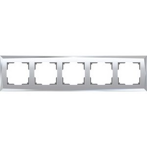 Изображение товара Рамка на 5 постов Diamant (зеркальный) Werkel W0051220 (a051016)