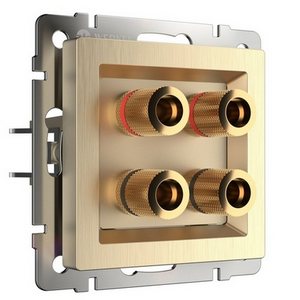 Изображение товара Акустическая розетка встраиваемая (шампань рифленый) Werkel W1185010 (a051421)