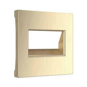 Изображение товара Накладка для двойной розетки Еthernet RJ-45 (шампань рифленый) Werkel W1191110 (a051415)